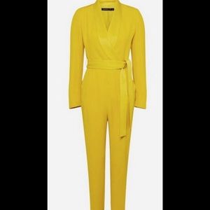 Karen Millen - Tuxedo Belted Wrap Jumpsuit (Like New Condition) size 12